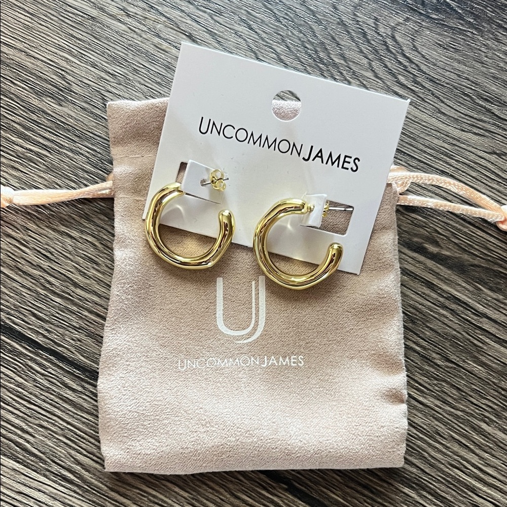 Uncommon James Shiny Gold Earrings